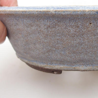 Ceramic bonsai bowl 16 x 16 x 5 cm, color blue - 2