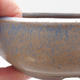 Ceramic bonsai bowl 10 x 10 x 4 cm, color blue - 2/4