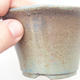 Ceramic bonsai bowl 11 x 11 x 7 cm, brown-blue color - 2/3