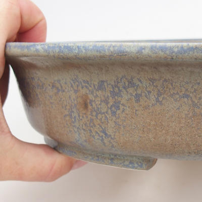 Ceramic bonsai bowl 29 x 25 x 6 cm, color blue - 2