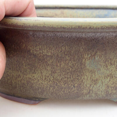 Ceramic bonsai bowl 22 x 18 x 8 cm, color brown - 2