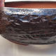Ceramic bonsai bowl 15 x 15 x 5.5 cm, brown color - 2/4