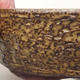 Ceramic bonsai bowl 15.5 x 15.5 x 5.5 cm, brown color - 2/4