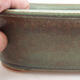 Ceramic bonsai bowl 23.5 x 19.5 x 7.5 cm, color green-brown - 2/3