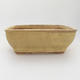 Ceramic bonsai bowl 15 x 12 x 5 cm, yellow color - 2/3