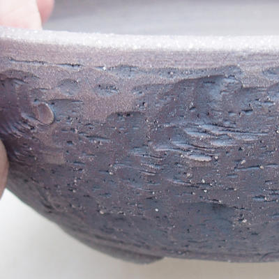 Ceramic bonsai bowl 16 x 16 x 5.5 cm, gray color - 2