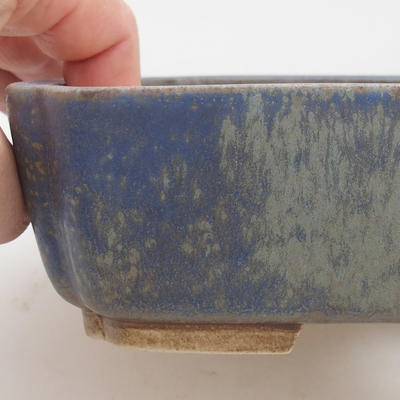 Ceramic bonsai bowl 17,5 x 14 x 5 cm, color blue - 2