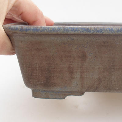 Ceramic bonsai bowl 20 x 17 x 6,5 cm, color blue - 2