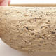 Ceramic bonsai bowl 15.5 x 15.5 x 5.5 cm, gray color - 2/4