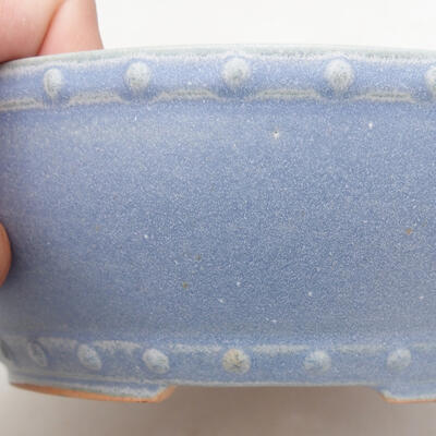 Ceramic bonsai bowl 17 x 17 x 5.5 cm, color blue - 2