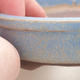Ceramic bonsai bowl 9 x 9 x 2.5 cm, color blue - 2/4