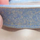 Ceramic bonsai bowl 9 x 9 x 2.5 cm, color blue - 2/4