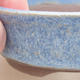 Ceramic bonsai bowl 8 x 8 x 3 cm, color blue - 2/4