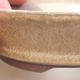 Ceramic bonsai bowl 11.5 x 11.5 x 3 cm, beige color - 2/4