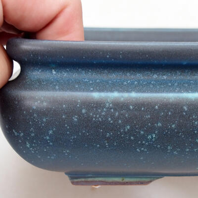 Ceramic bonsai bowl 15 x 15 x 6.5 cm, color blue - 2