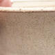 Ceramic bonsai bowl 11 x 11 x 4.5 cm, beige color - 2/4
