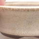 Ceramic bonsai bowl 10 x 10 x 3.5 cm, beige color - 2/4