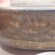 Ceramic bonsai bowl 10 x 10 x 3 cm, brown color - 2/4