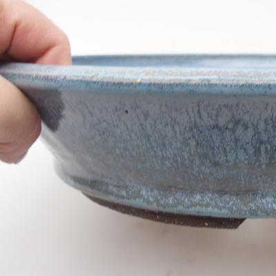 Ceramic bonsai bowl 26 x 26 x 5,5 cm, color blue - 2