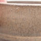 Ceramic bonsai bowl 8.5 x 8.5 x 2.5 cm, brown color - 2/4