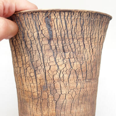 Ceramic bonsai bowl 16 x 16 x 20 cm, color cracked - 2