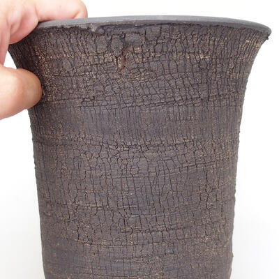 Ceramic bonsai bowl 17 x 17 x 18 cm, color cracked - 2