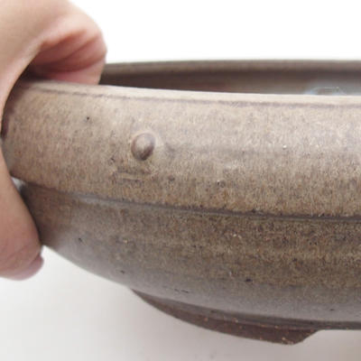 Ceramic bonsai bowl 23,5 x 23,5 x 7 cm, color gray - 2