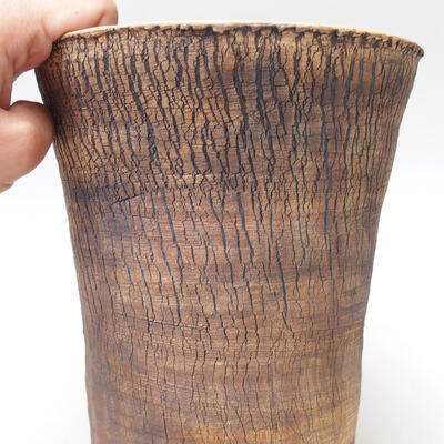 Ceramic bonsai bowl 17 x 17 x 21 cm, color cracked - 2