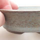 Ceramic bonsai bowl 9 x 9 x 3 cm, gray color - 2/4