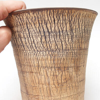 Ceramic bonsai bowl 16.5 x 16.5 x 17 cm, color cracked - 2