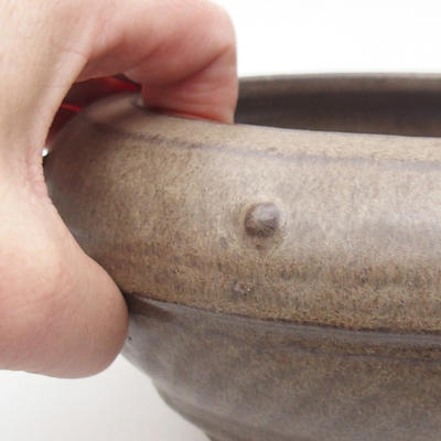 Ceramic bonsai bowl 17 x 17 x 7,5 cm, color gray - 2