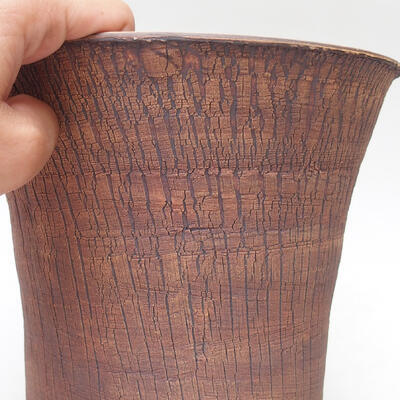 Ceramic bonsai bowl 20.5 x 20.5 x 18 cm, color cracked - 2