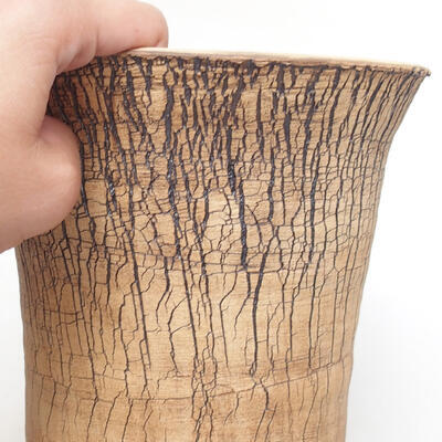 Ceramic bonsai bowl 16 x 16 x 18.5 cm, color cracked - 2