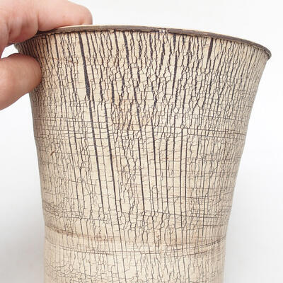 Ceramic bonsai bowl 15.5 x 15.5 x 19 cm, color cracked - 2