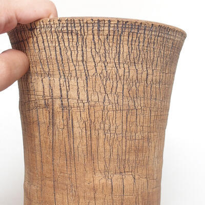 Ceramic bonsai bowl 14 x 14 x 19.5 cm, color cracked - 2