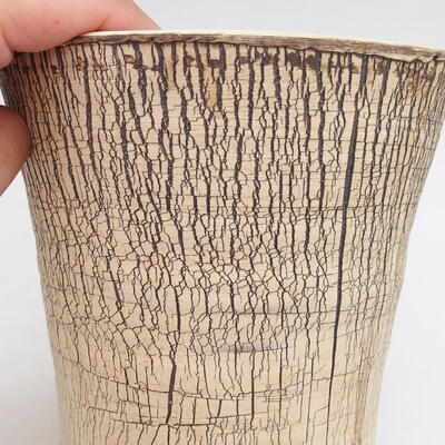 Ceramic bonsai bowl 15 x 15 x 18 cm, color cracked - 2