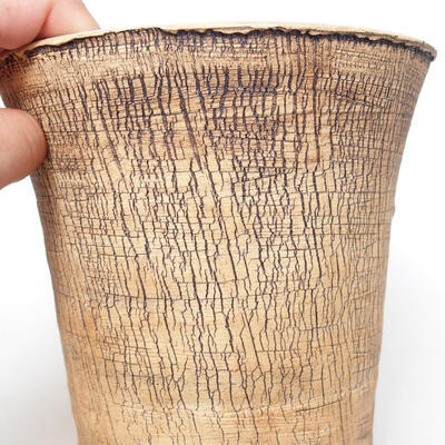 Ceramic bonsai bowl 15 x 15 x 17.5 cm, color cracked - 2