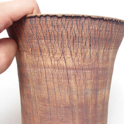 Ceramic bonsai bowl 15.5 x 15.5 x 17 cm, color cracked - 2