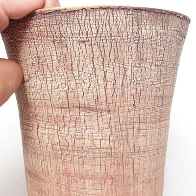Ceramic bonsai bowl 13 x 13 x 17 cm, color cracked - 2