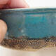 Ceramic bonsai bowl 19 x 19 x 5.5 cm, color blue - 2/3