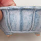 Ceramic bonsai bowl 11 x 11 x 4.5 cm, color blue - 2/3