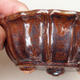 Ceramic bonsai bowl 11 x 11 x 4.5 cm, color brown - 2/3