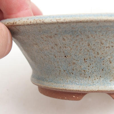 Ceramic bonsai bowl 11 x 11 x 4 cm, color blue - 2