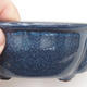 Ceramic bonsai bowl 13 x 10 x 4.5 cm, color blue - 2/3