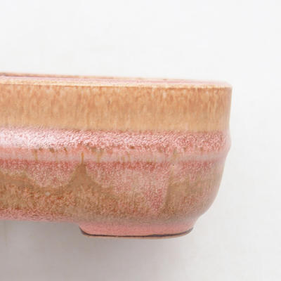 Ceramic bonsai bowl 13.5 x 12 x 4.5 cm, color pink - 2