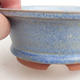 Ceramic bonsai bowl 11 x 11 x 4 cm, color blue - 2/3