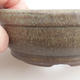 Ceramic bonsai bowl - 10 x 10 x 4,5 cm, brown-green color - 2/3