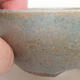 Ceramic bonsai bowl 9.5 x 9.5 x 3.5 cm, color blue - 2/3