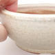 Ceramic bonsai bowl - 12 x 12 x 5,5 cm, color beige - 2/3
