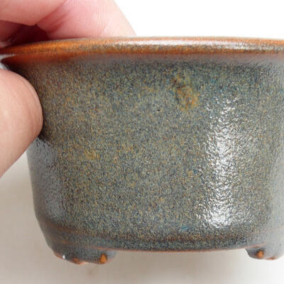 Ceramic bonsai bowl 9 x 9 x 5 cm, color brown - 2